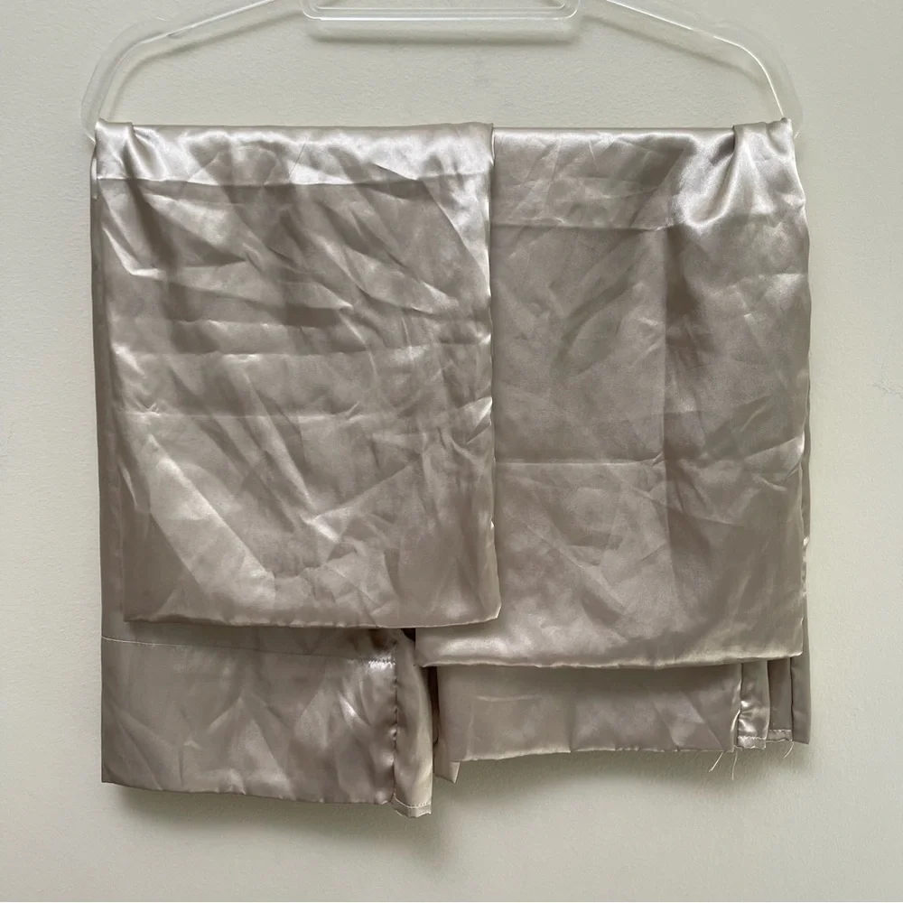 Set of Satin Beige Pillowcases